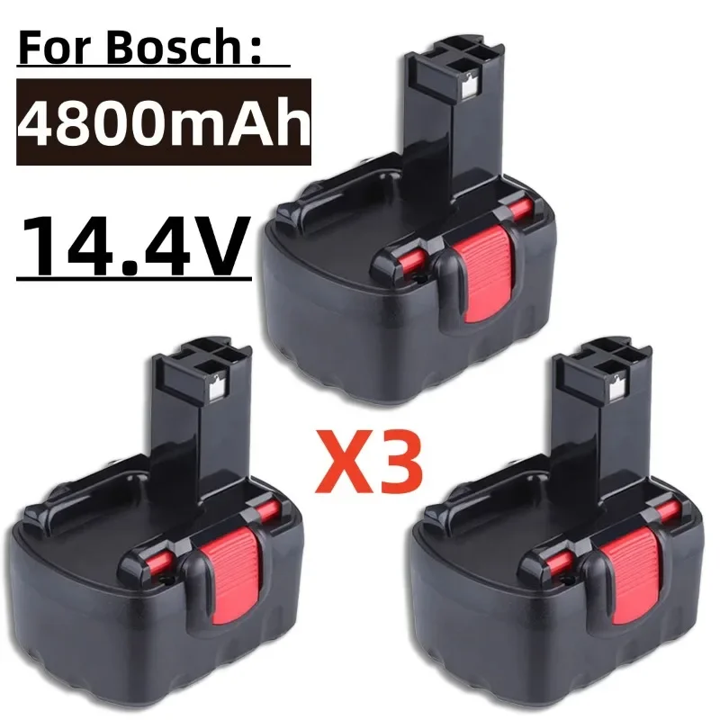 BATTERIÁLNA BATTER BOTTOOL BATTERS pre Bosch, 4800 mAh, 14,4 V, BAT038, BAT040, BAT140, PSR 14.4ve-2, GSR 14,4V, GDS, 35614, BAT041