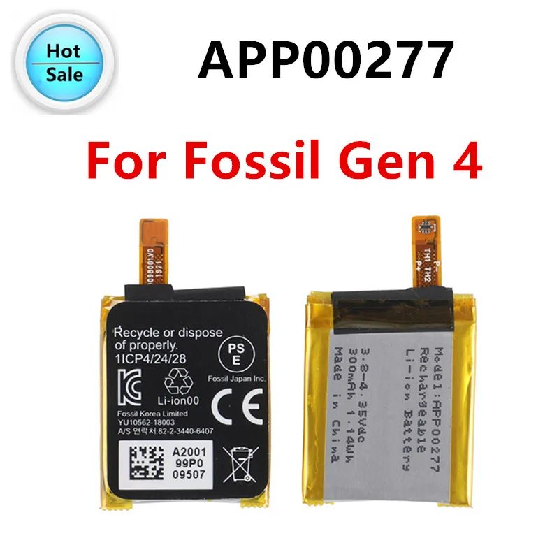 Batéria APP00277 (402428) 300 mAh pre fosílne gen 4 gen4 bateria + bezplatné nástroje