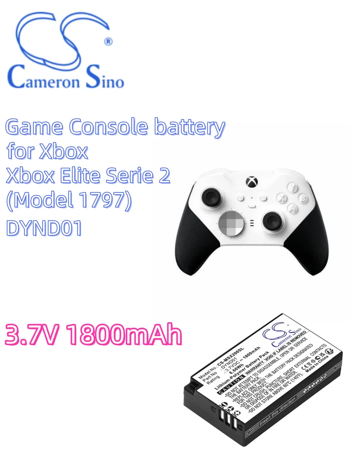 batéria Cameron Sino Batters Game Console Battery 1800MAH pre Microsoft Xbox Elite Serie 2 (model 1797) Dynd01 CS-MSX200SL