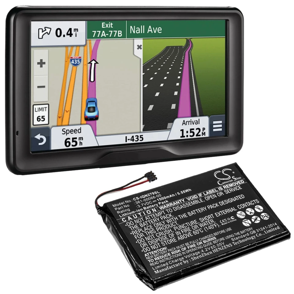 batéria Cameron Sino batérie GPS, navigátor 3,7V 1500 mAh pre Garmin Nuvi 2797 NUVI 2757 NUVI 2757LM NUVI 2797LMT DEZL 760LMT