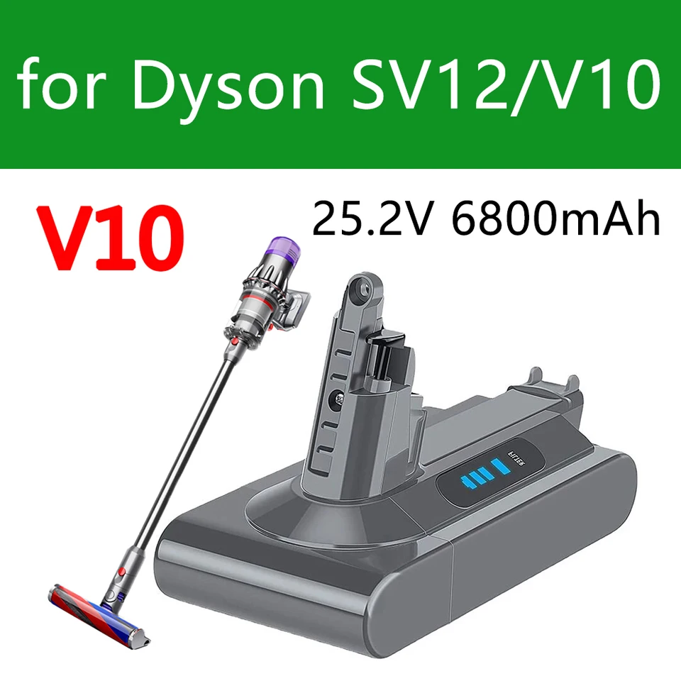 Batéria Dyson SV12 6800MAH 100WH Výmena batérie pre batériu Dyson V10 V10 Absolútna nadýchaná batéria SV12