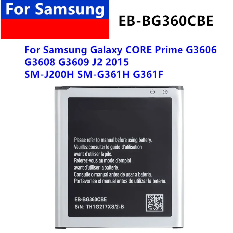 Batéria EB-BG360CBE pre Samsung Galaxy Core Prime G360 G361 G360V G3608 G360H EB-BG360CBC EB-BG360BBE SM-J200F J200H