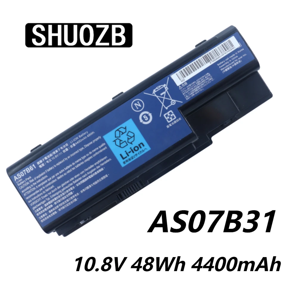 Batéria laptopu AS07B72 AS07B31 AS07B41 AS07B42 pre Acer Aspire 5520 5720 5920 6920 6920g 7520 7720 7720g 7720z Serie Conis72 Nový