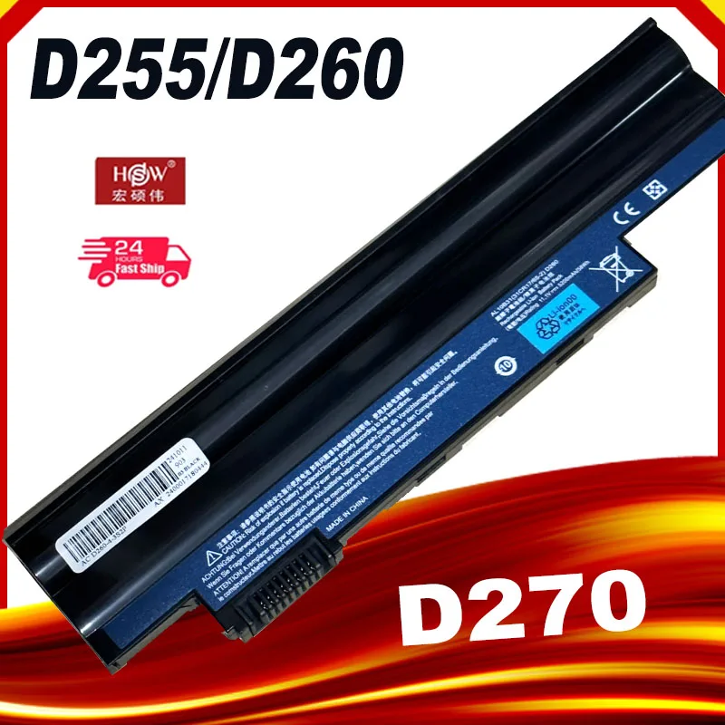 Batéria laptopu pre Acer Aspire One 722 AO722 D257 D257E AL10A31 AL10G31 Netbook D260 D270 Happy, Chrome AC700 AL10B31