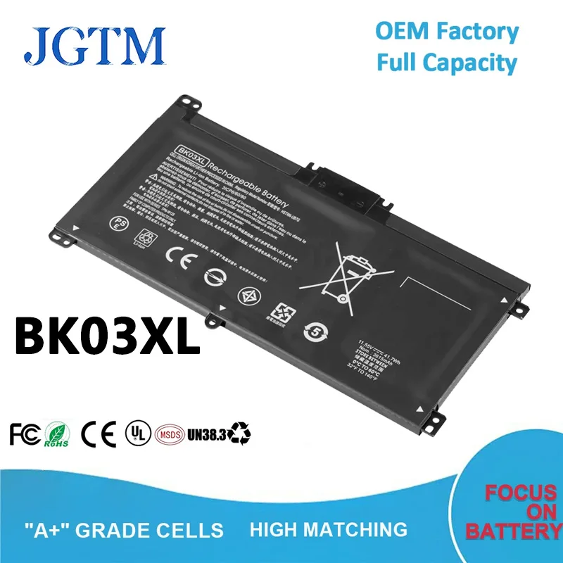 Batéria notebooku BK03XL pre pavilón HP X360 14 m 14m-BA011DX 14M-BA114DX 14-BA253CL 14M-BA013DX 14M-BA015DX