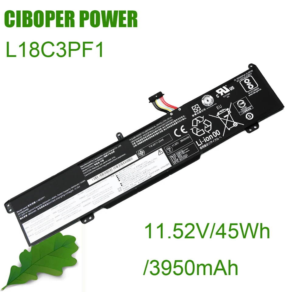 Batéria notebooku CP L18M3PF1 L18C3PF1 11,52V 45WH/3950 mAh pre IdeaPad L340 Gaming L340-15IRH L340-17IRH Series Notebook