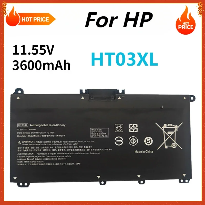 Batéria notebooku HT03XL pre pavilón HP 14-CE0001LA 14-CE0014TU HSTNN-LB8L HSTNN-LB8M L11421-421 DLHODOBNÁ ŽIVOTA BATTERICKÁ BATTERISTIC 11.55V 3600MAH