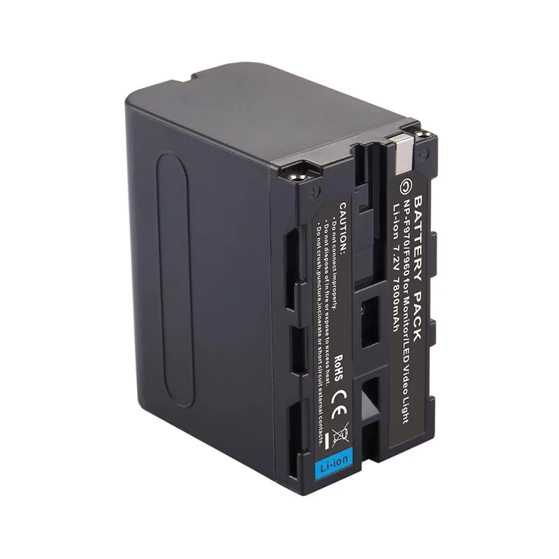 Batéria NP-F970 NP-F960 pre Sony DSR-PD150 PD170 HDRAX2000 FX7 FX1000 HVL-LBPB Yongnuo GODOX LED VIDEO VIDEO VIDEO BATKÉRIE 7800MAH