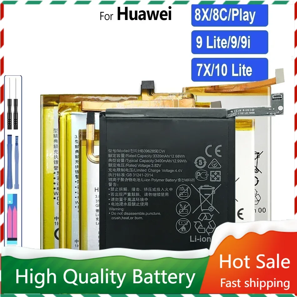 Batéria pre Huawei Honor 3C 4C 4x 5C 5A 5x 6A 6C 6x 7 7a 7c 7x 7i 7s 8a 8a 8s 8x 8c 9 9i 10 Play (Lite/Pro/Plus)