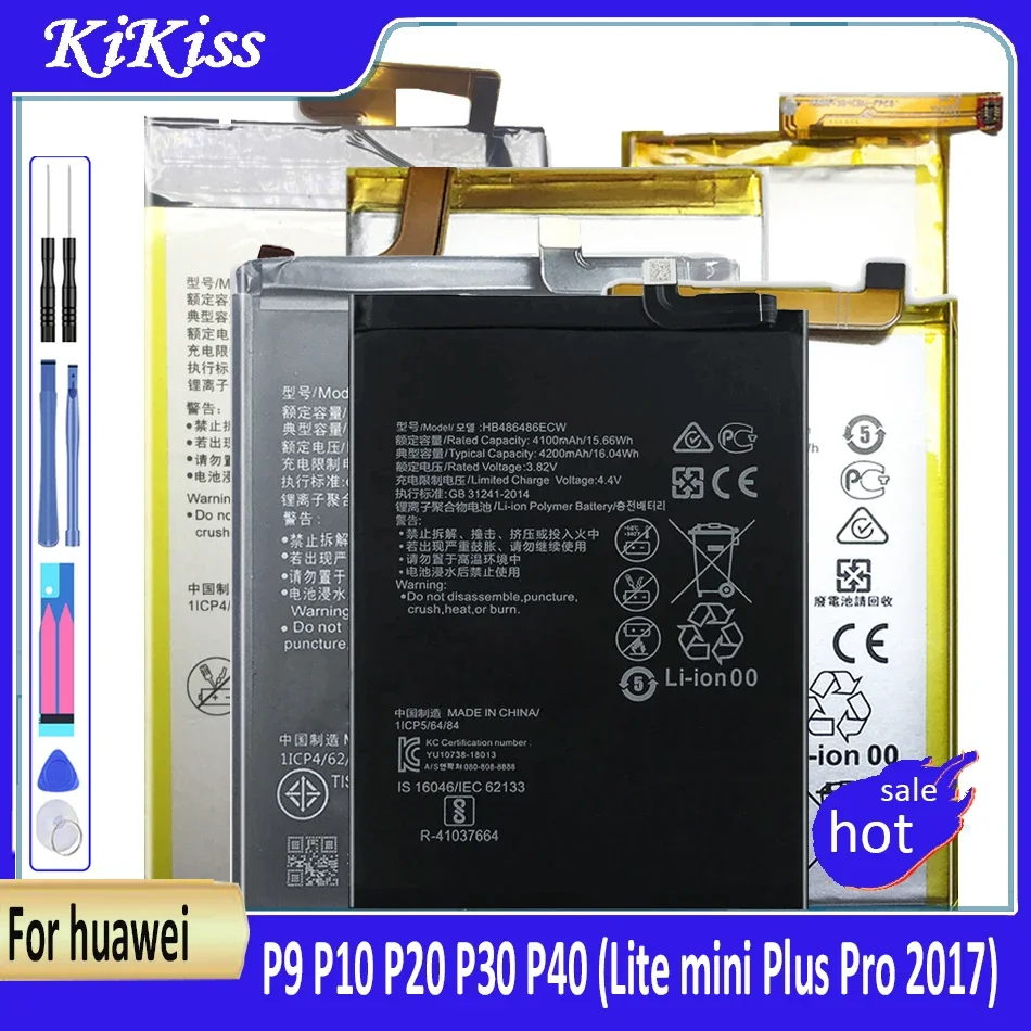 Batéria pre Huawei P Smart Z 2019/P9 P10 P20 P30 P40 (Lite Mini Plus Pro 2017)/P9lite 2017 ELE-L09 ELE-L29 ELE-AL00 ELE-TL00