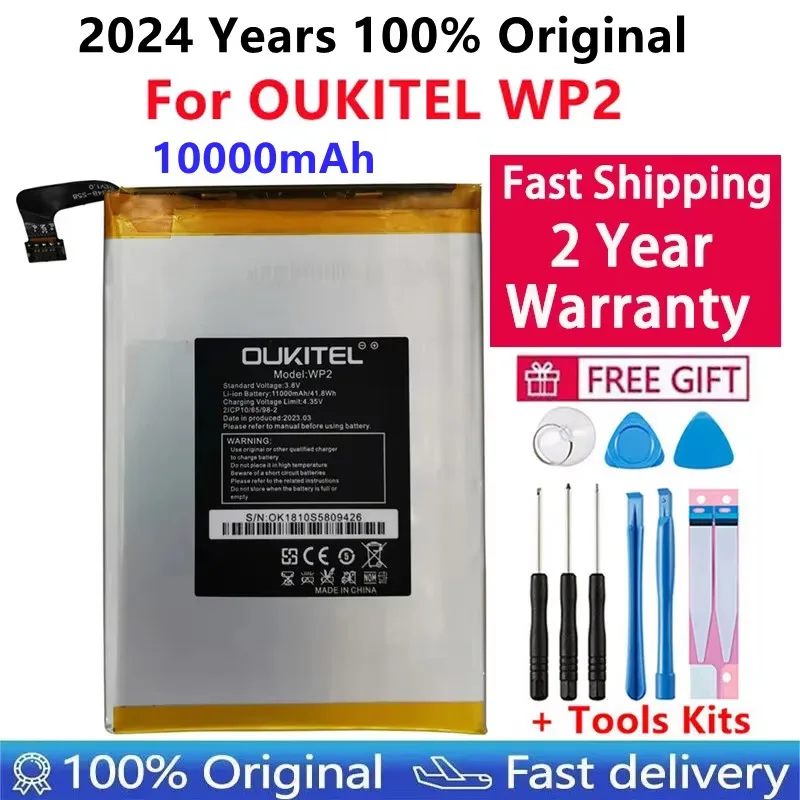 Batéria pre OUKitel WP2, 10000 mAh, batérie, náradie, 100% originálne