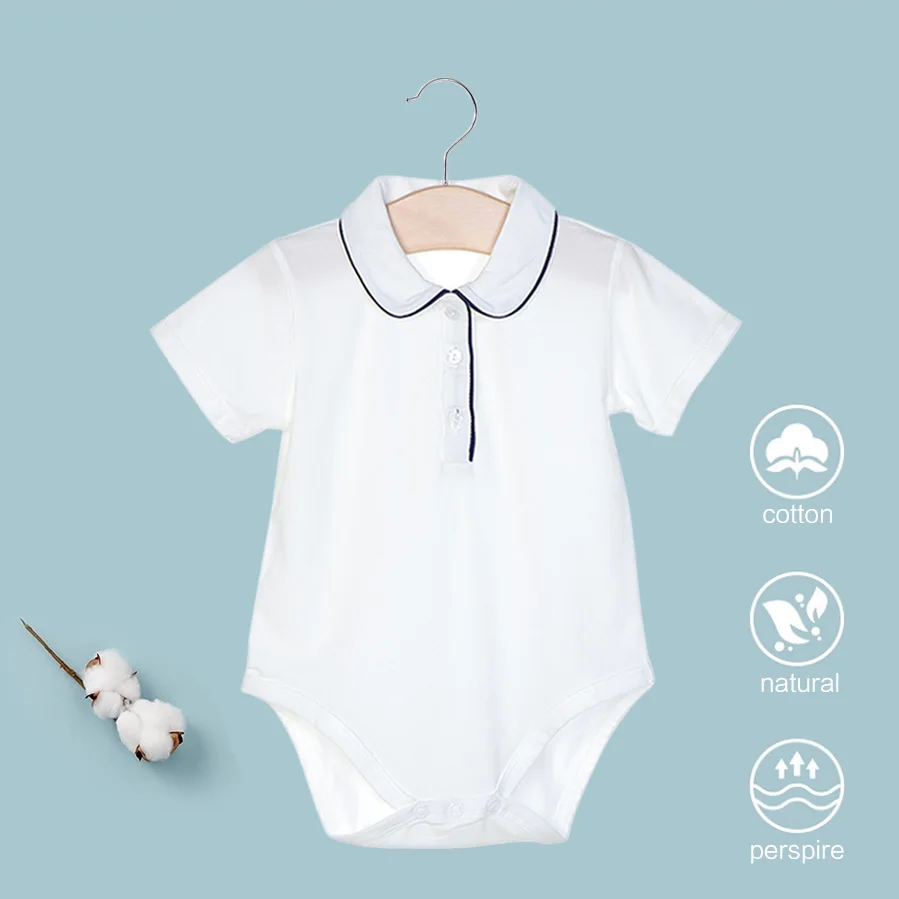 Bavlna Botton BodySuit Letné oblečenie Krátke rukávy Kybovisko Klenu