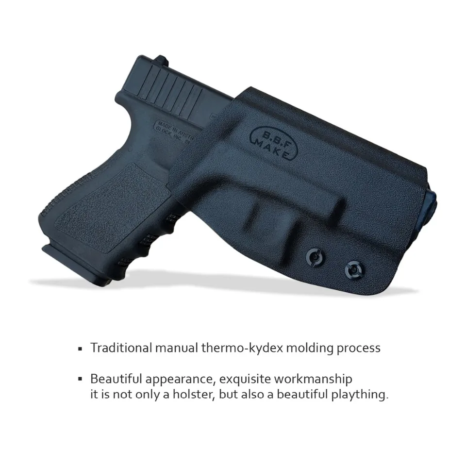 BBF Make Owb Kydex Perster Fits: Glock 19 19x 23 32 17 22 3125 27 27 33 CZ P10 PUTREL BELT OUTER PRÍCHOD PISTOL PUTOM PASE