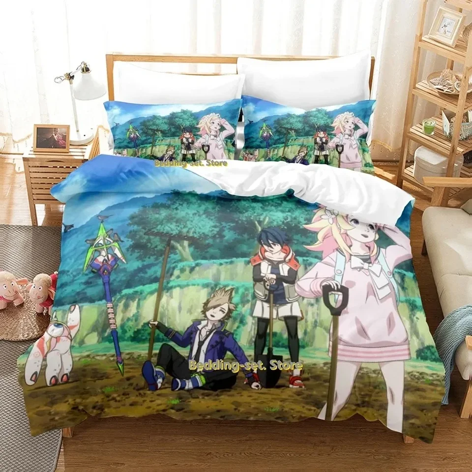 BBKBRNK Bedding Set Single Twin Full Queen King Set Set set set pre dospelých spálne Duvetcover Sets 3D tlač anime posteľná sada