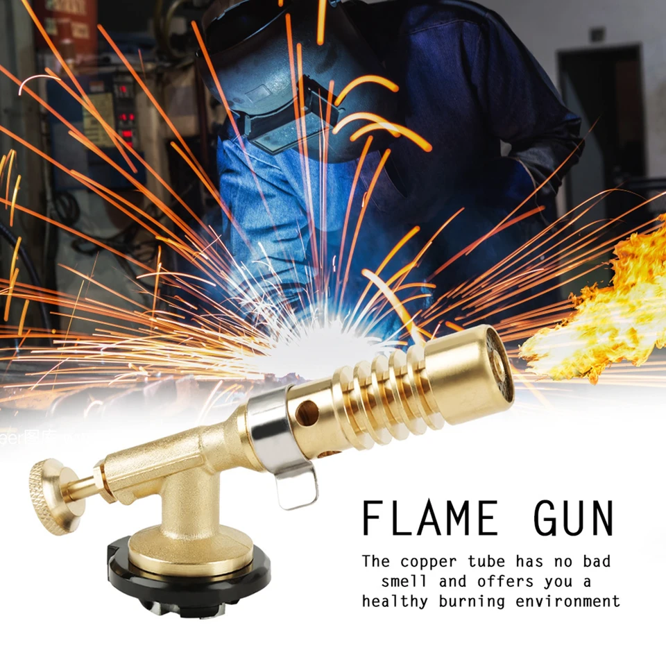 BBQ Flame Flame Plyn Torch Profesionálny prenosný mosadzný kuchynský varenie plyn Bután Culinary Torch Welding BBQ Flame