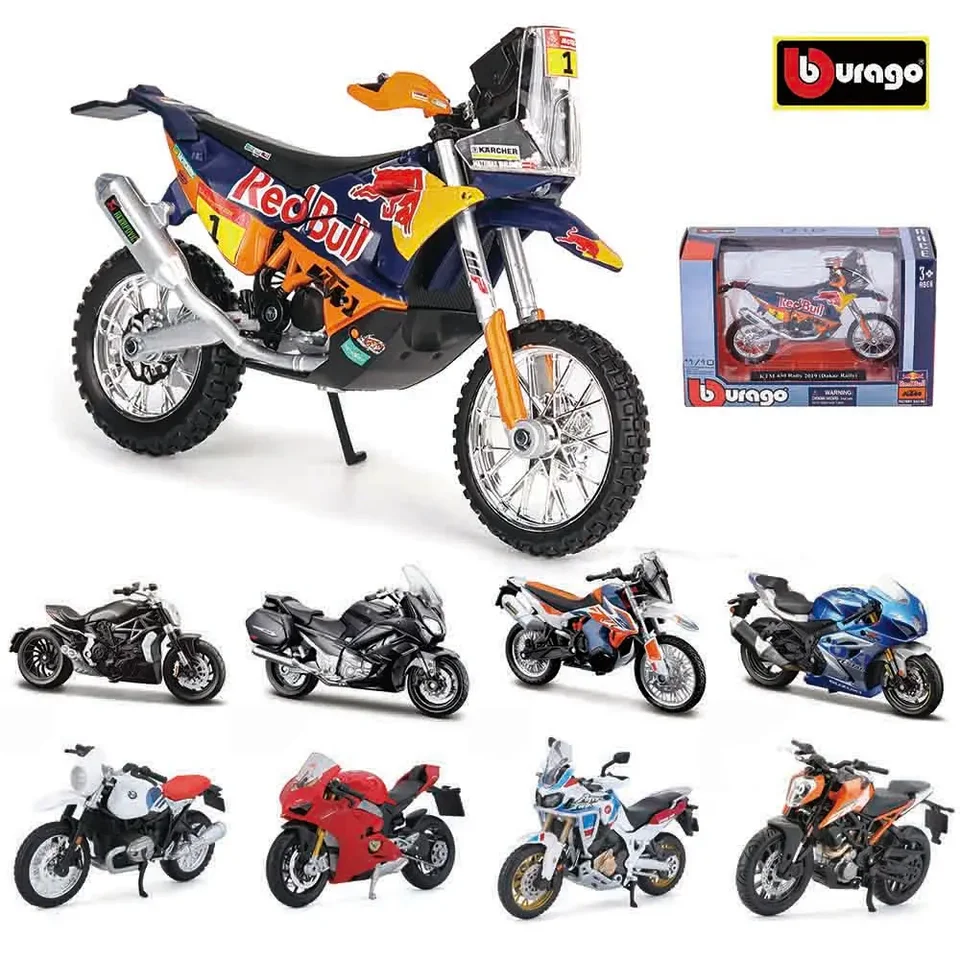 BBURAGO 1:18 KTM 450 RALLY 2019 DUCATI HONDA Kawasaki BMW statický diekast zliatiny Model MOTORYCLE Collection Toy Birthday Darček
