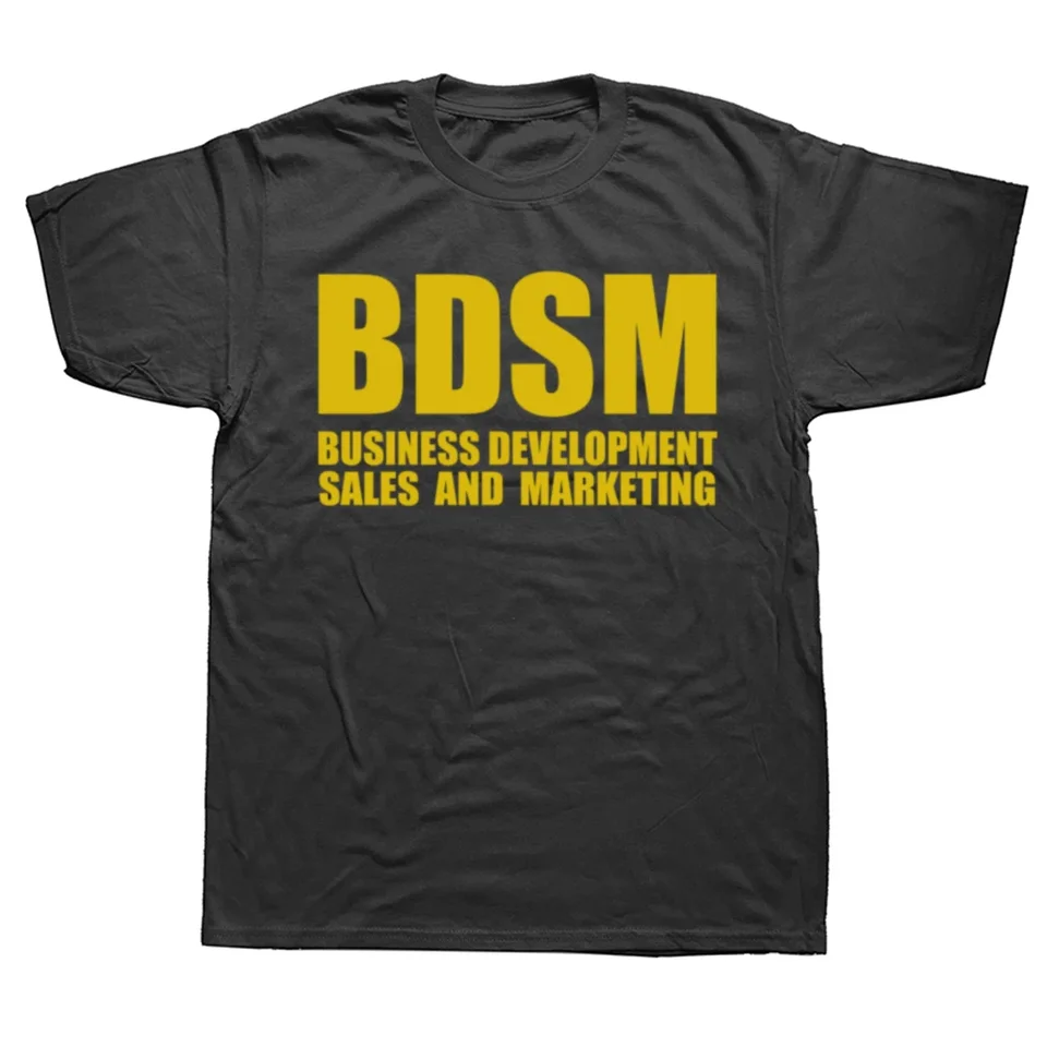 BDSM Business Development Sales and Marketing T tričko Summer Graphic Cotton Streetwear s krátkym rukávom narodeniny darčeky Tričko Men