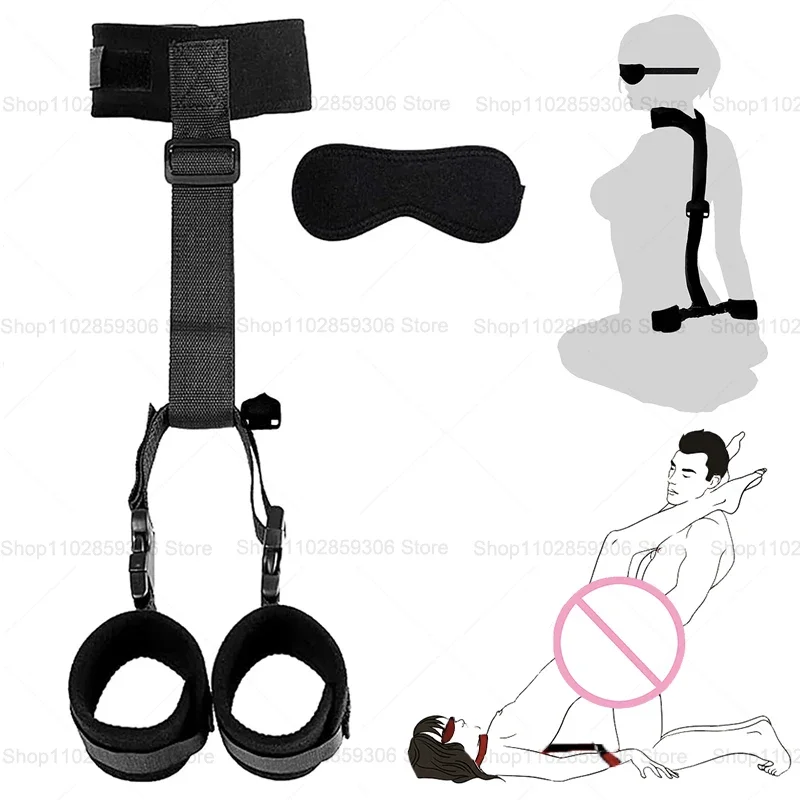 BDSM fetiš Bondage Obavové obmedzenia Obojok golier pre dospelé hry erotické výrobky Sex Hračky pre ženy páry otrok krku púty sexuálne obchody