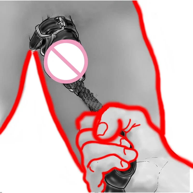 BDSM Kožený kohút penis prsteň, lopta na nosenie vrecka na nosenie vrecka, cudnosť CBT Bondage, sexuálne hračky pre páry