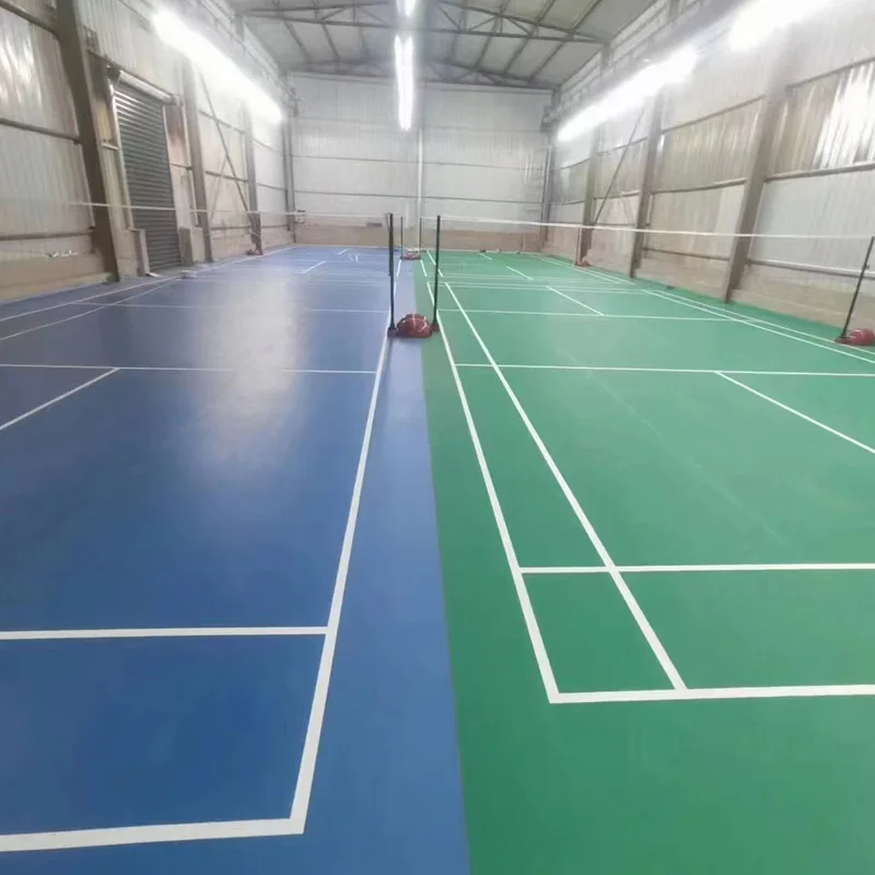 BEABLE proti skĺzavej vnútornej zelenej zelenej 4,5 mm 5,1 mm 6,0 mm PVC Športový súd vinylová špongia Podlahy ľahko vyhodené bedmintonové tenisové podlahy