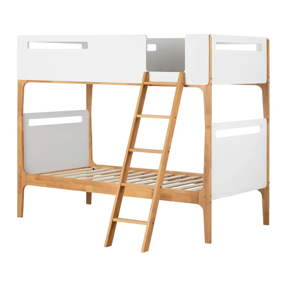 BEBBLE MODERNÁ BUNG BED WHETE A PRÍRODNÉ Dvojité rozmery 80,5 