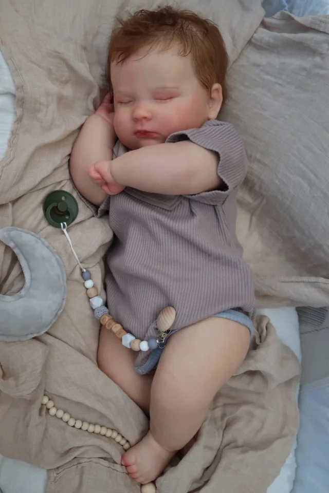 Bebe 60 cm dokončená bábika Sleep Joseph ako obrázok Reborn Baby Doll Doll Doll s Genesis maľuje vysoko kvalitnú 3D kožnú bábiku
