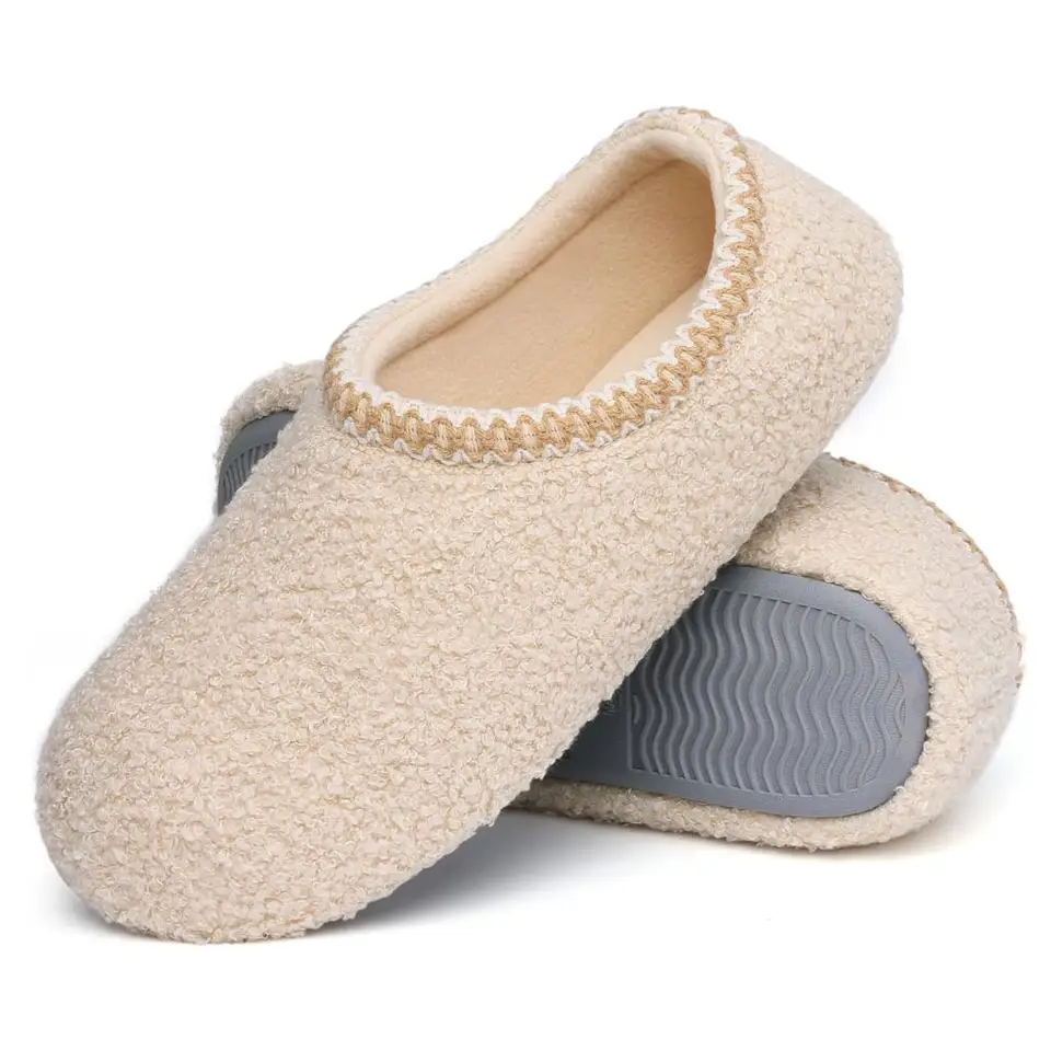Bebely Classic Women Fluffy papuče teplé fuzzy vnútorné dámske topánky vonkajšie neformálne antiskidové klinčeky Teddy Velvet Dámske topánky