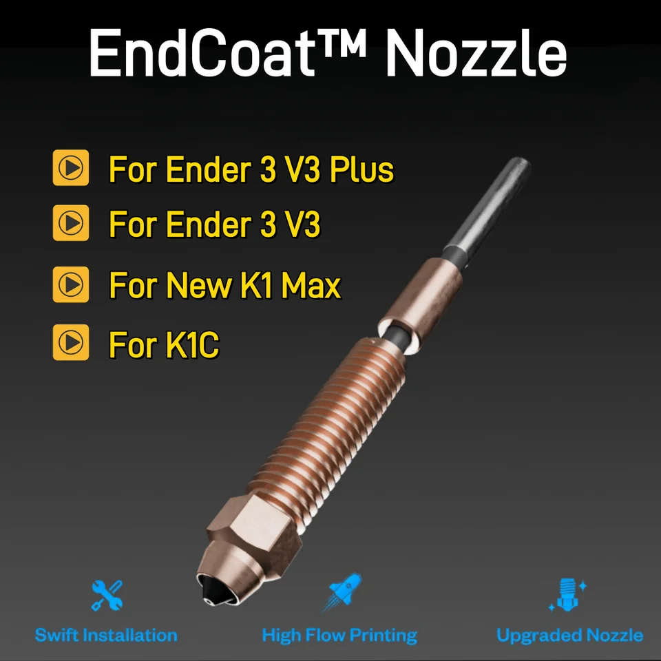 BEGRINT & PHAETUS ENDCOAT ™ Tryska rýchleho vymenovania dýzy pre CREALITY K1C / New K1max / ENDER-3 V3 3D TLAČNÁ TLAČ