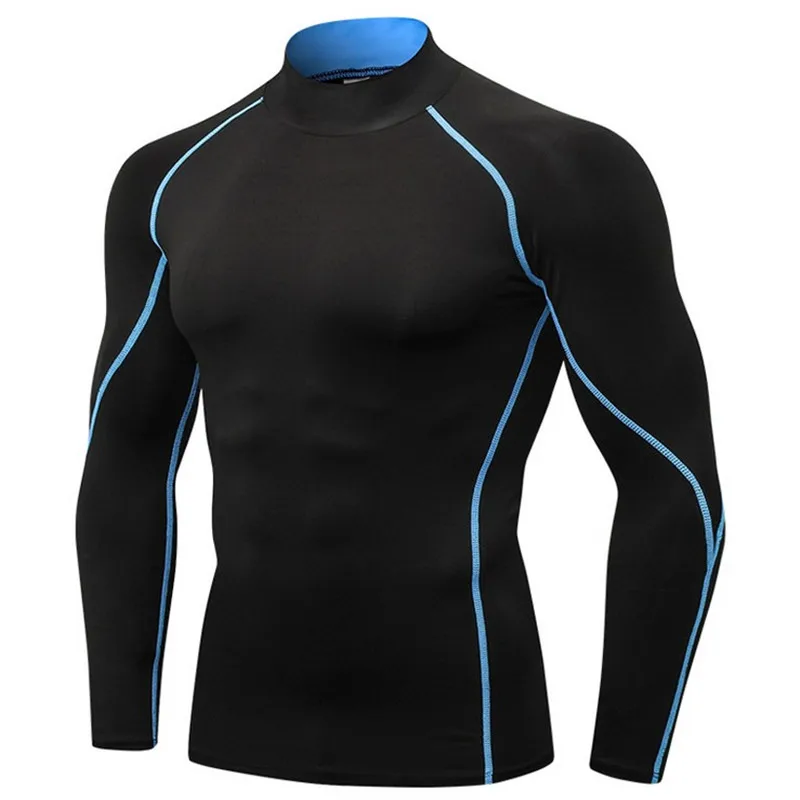 Beh Sport T košele Men Rýchle suché tričko Tops Tops Sportswear Fitness s dlhým rukávom Rashguard Jogging Kulturista