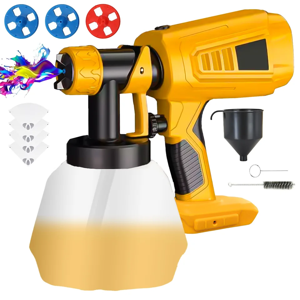 Beledless lakovací postrek pre Dewalt 20V max maximálna batéria bez vzduchu Elektrický hvlp striekajúci náradie na náradie (bez batérie)