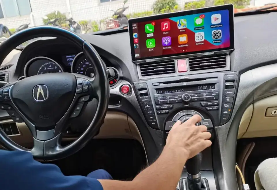 Belsee CarPlay GPS Android 12 Head Unit 12.3 Rádio pre dotykovú obrazovku Stereofónny hráč pre Acura TL 2008 2009 2010 2012 2012 2012 2013 2014
