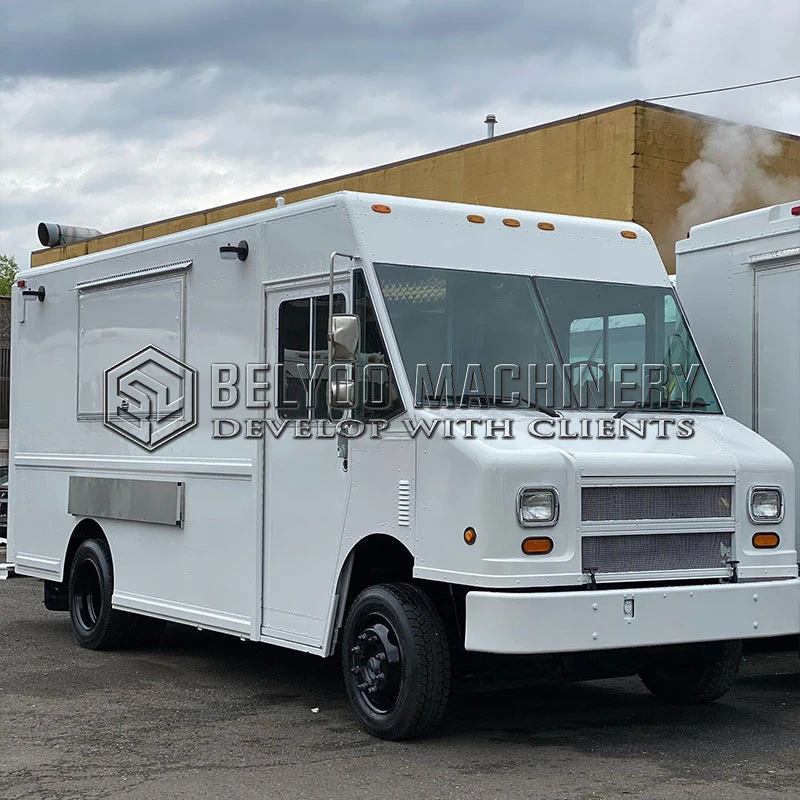 Belyoo Electric Fast Travel Trucks Ice Cream Food Cart Cart Street Raňajky Občerstvenie Prispôsobené potravinové nákladné auto na predaj