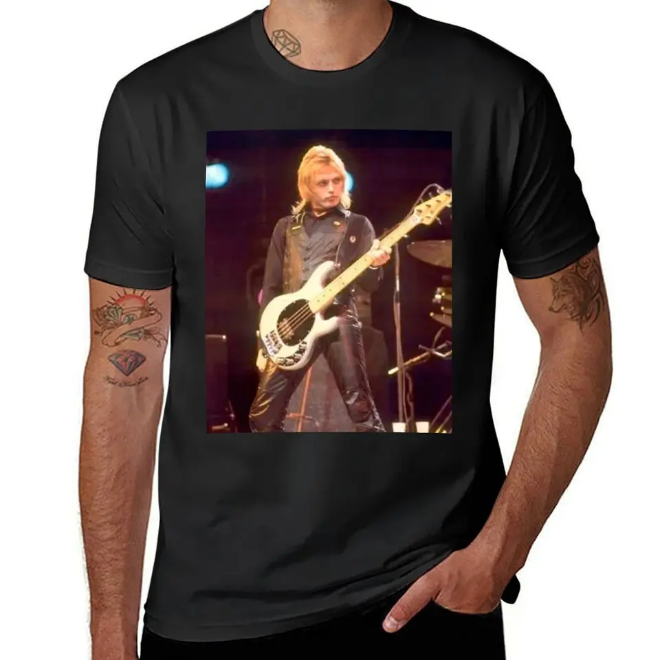 Ben Orr v kožených tričkách Tops plus veľkosti vrcholov tričko pre mužov
