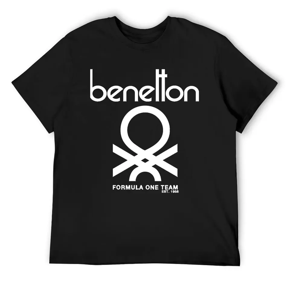 Benetton Formule Team 80s Collection Tričko New Edition Lacné veci ovocie z tkalcov pánske tričká