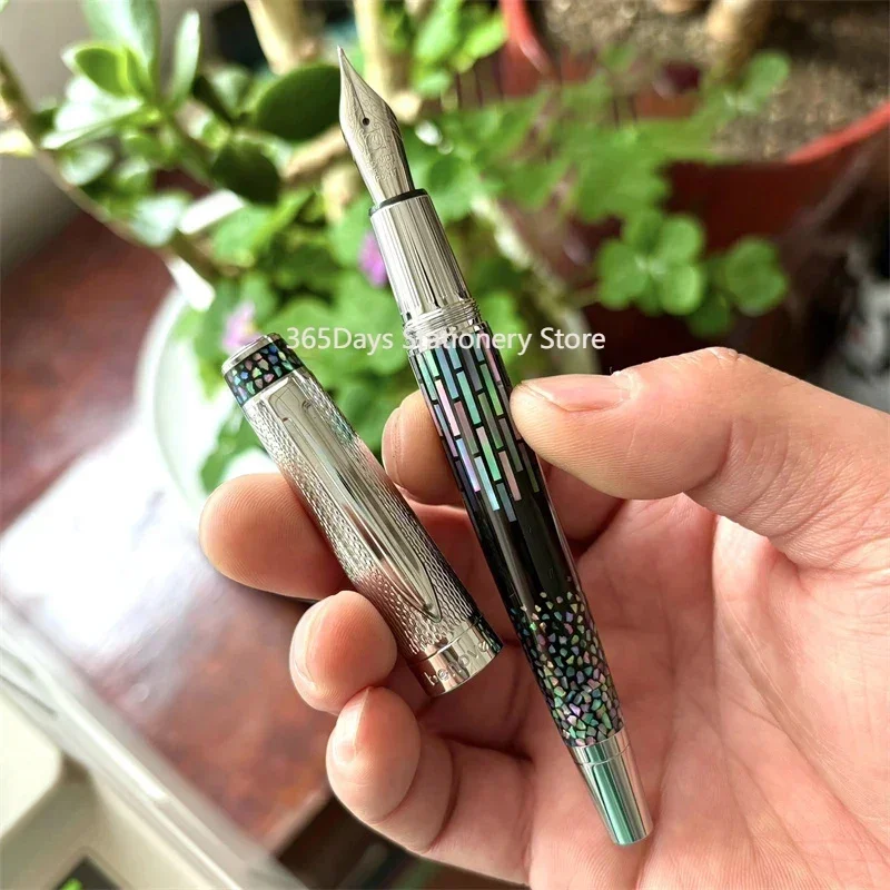 Benovel vynikajúca matka z perla fontány Pen Schmidt Nib Bohai Bay Matka z perla micro-matte držiteľa matkery písanie darček