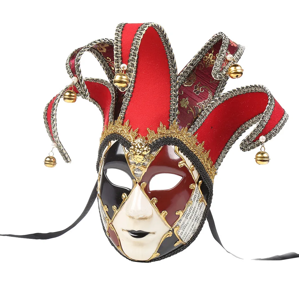 Benátska maškarná maska ​​Phantom z opery Halloween Clown Mask Party Show Show Ball Supplies Decoration Circus Tamer Mask