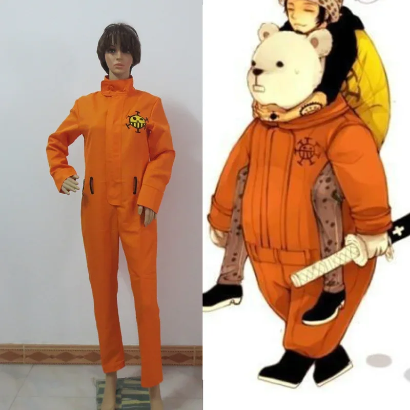 Bepo cosplay kostým anime anime vyrobené oranžové uniforma Party vianočné halloween na mieru vyrobené veľkosť
