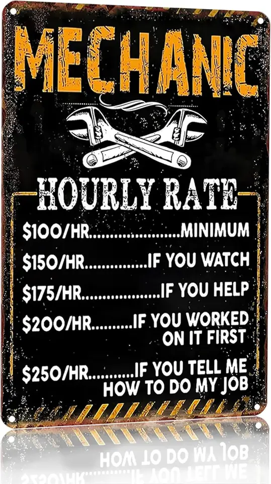 Bestylez Funny Mechanic Shop Sign Mechanik