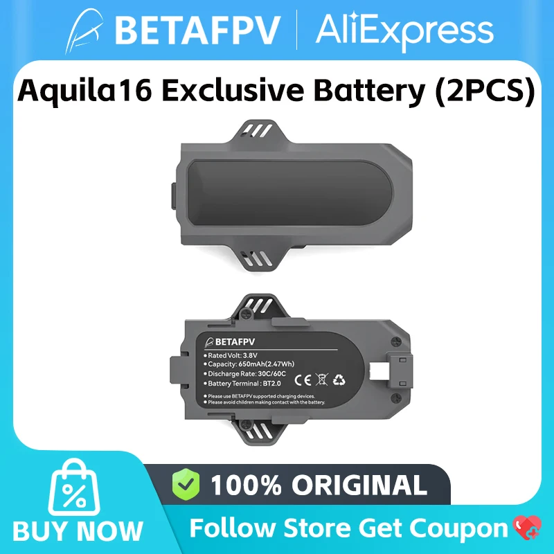 BETAFPV Aquila16 Exkluzívna batéria 1100 mm (2ks) 650 mAh