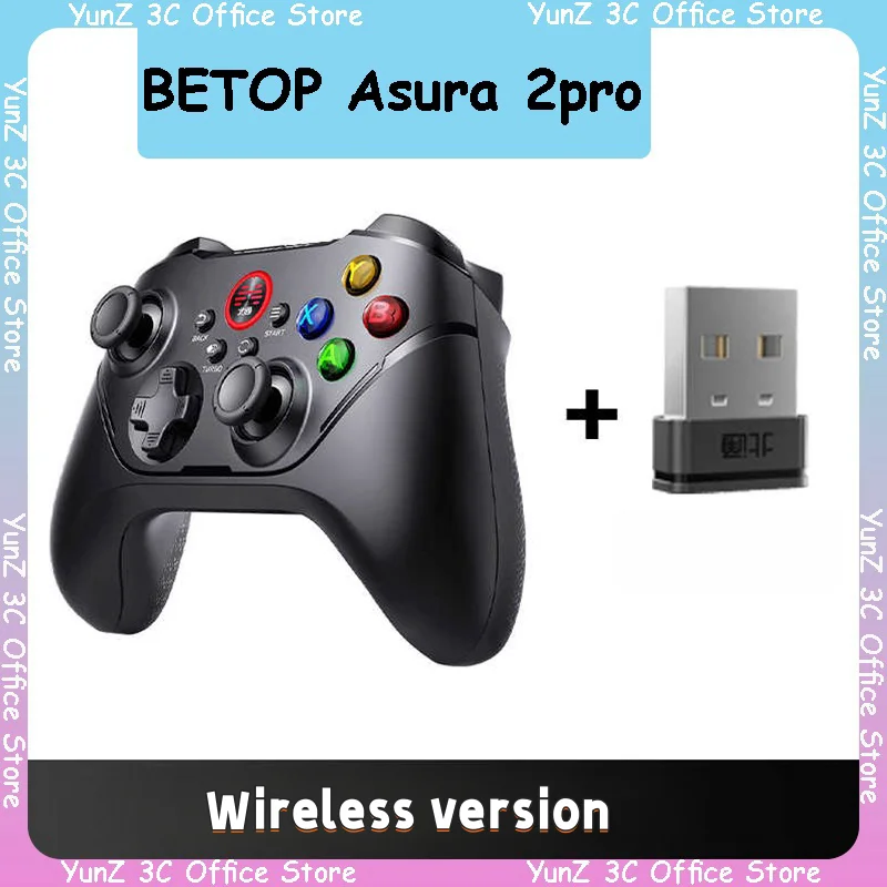 Betopg Asura 2Pro Multi-Mode Wireless Bluetooth Hall Trigger Black Mýtus Wukong Gamepad Turb Switch/PC/TV/Teams IOS
