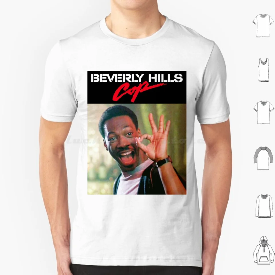 Beverly Hills Cop Axel Foley a ok tričko Cotton Men Women DIY Print Film Film Axel Foley Axel F Beverly Hills Cop 80S filmy
