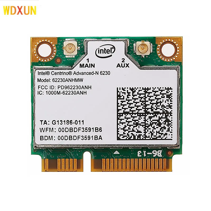 Bezdrôtová karta pre Intel Centrino Advanced-N 6230 6230an 300 Mbps PCI-E Bluetooth 3.0 62230 2,4G/5G Dual Band