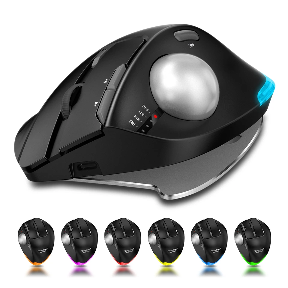 Bezdrôtová myš 2.4g Ergonomic Gamer Myši 8 tlačidlá 4800DPI 5 úroveň DPI nastaviteľné pre počítačové príslušenstvo