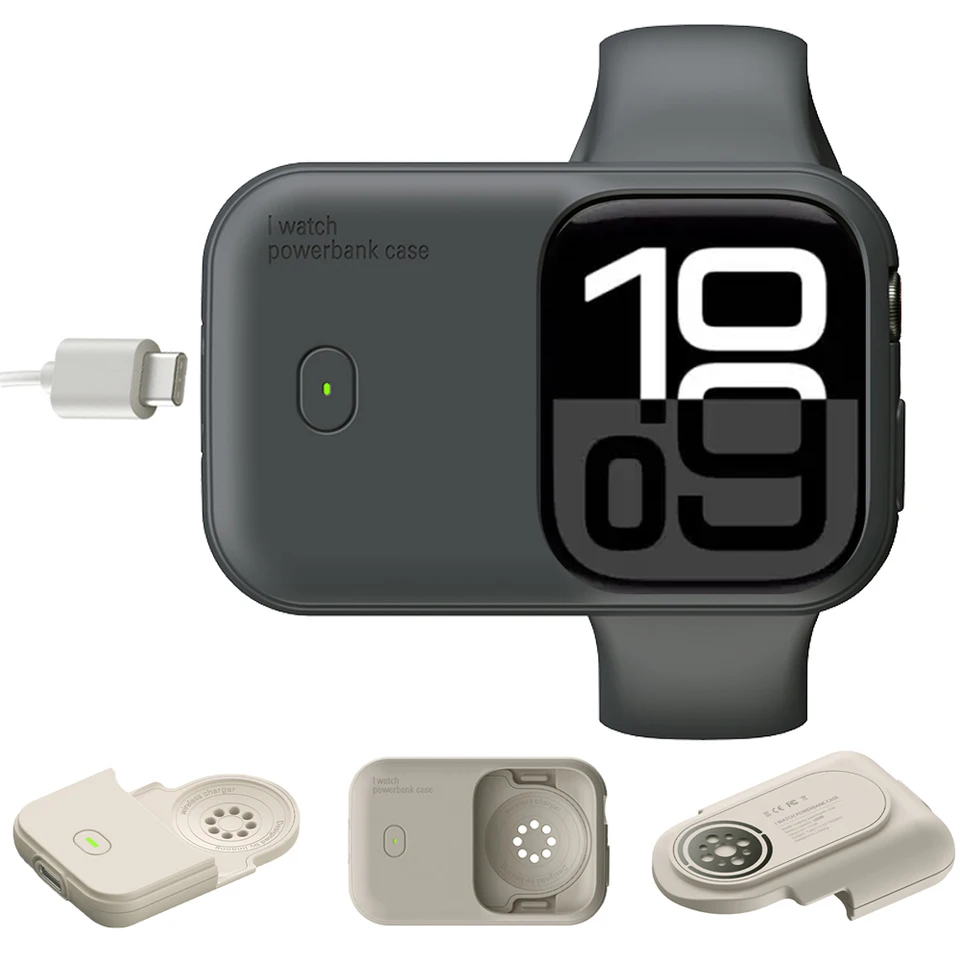 Bezdrôtová nabíjačka 1200 mAh pre Apple Watch Ultra 2 49 mm Power Bank pre sériu Iwatch 10 9 8 46 mm 45 44 mm 40 41 mm prenosné nabíjanie