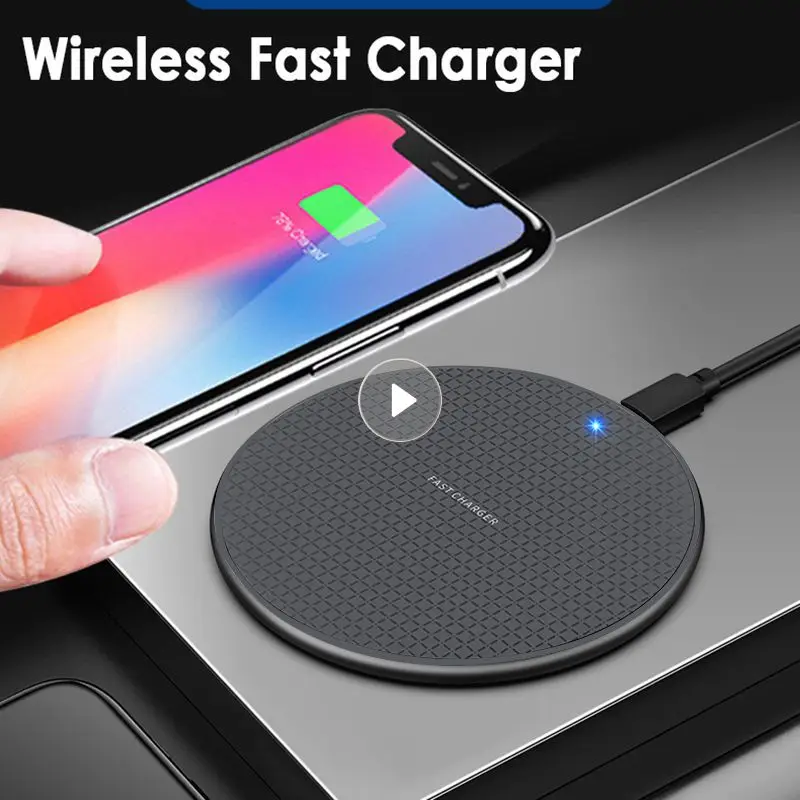 Bezdrôtová nabíjačka QI 10W K8 nabíjačku bezdrôtového nabíjačky s rýchlym nabíjaním pre iPhone Samsung Xiaomi Huawei P3 Plastický model plastového modelu