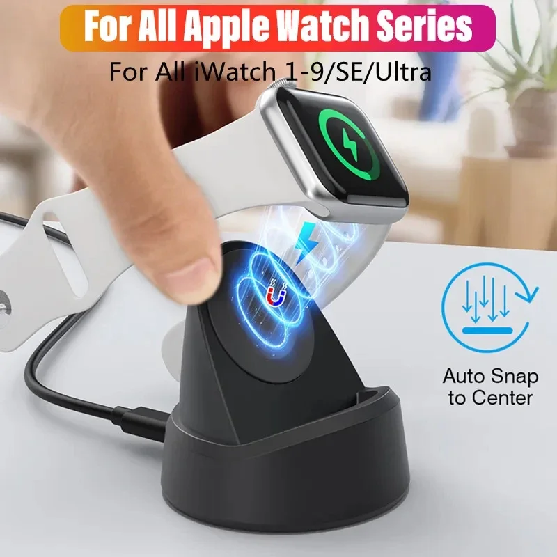 Bezdrôtová nabíjačka s rýchlym magnetickým hodinkám pre Apple Watch Iwatch 9 8 7 6 5 4 3 SE 2 Ultra Dock Adapter Prenosná nabíjacia stanica USB