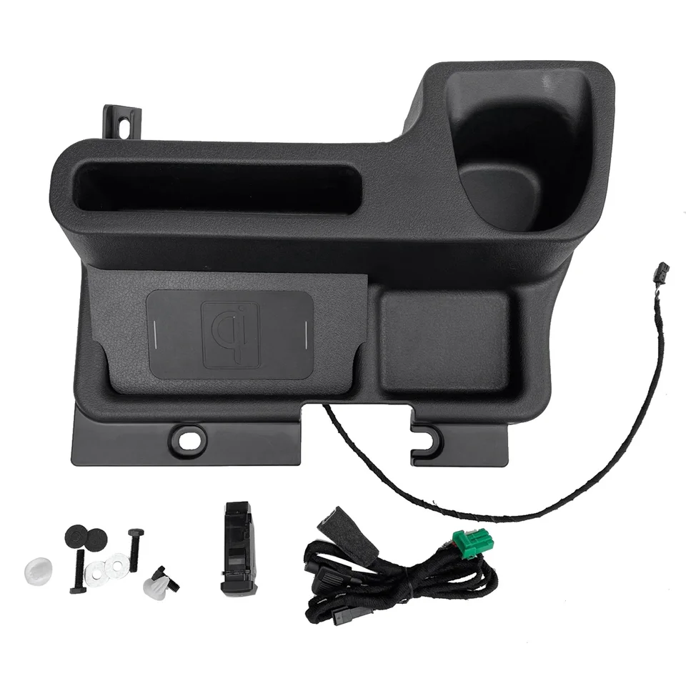 Bezdrôtová nabíjačka Storage Tray Center Console Pupal Držiteľ pre Toyota Land Cruiser LC70 LC71 LC76 LC77 LC79