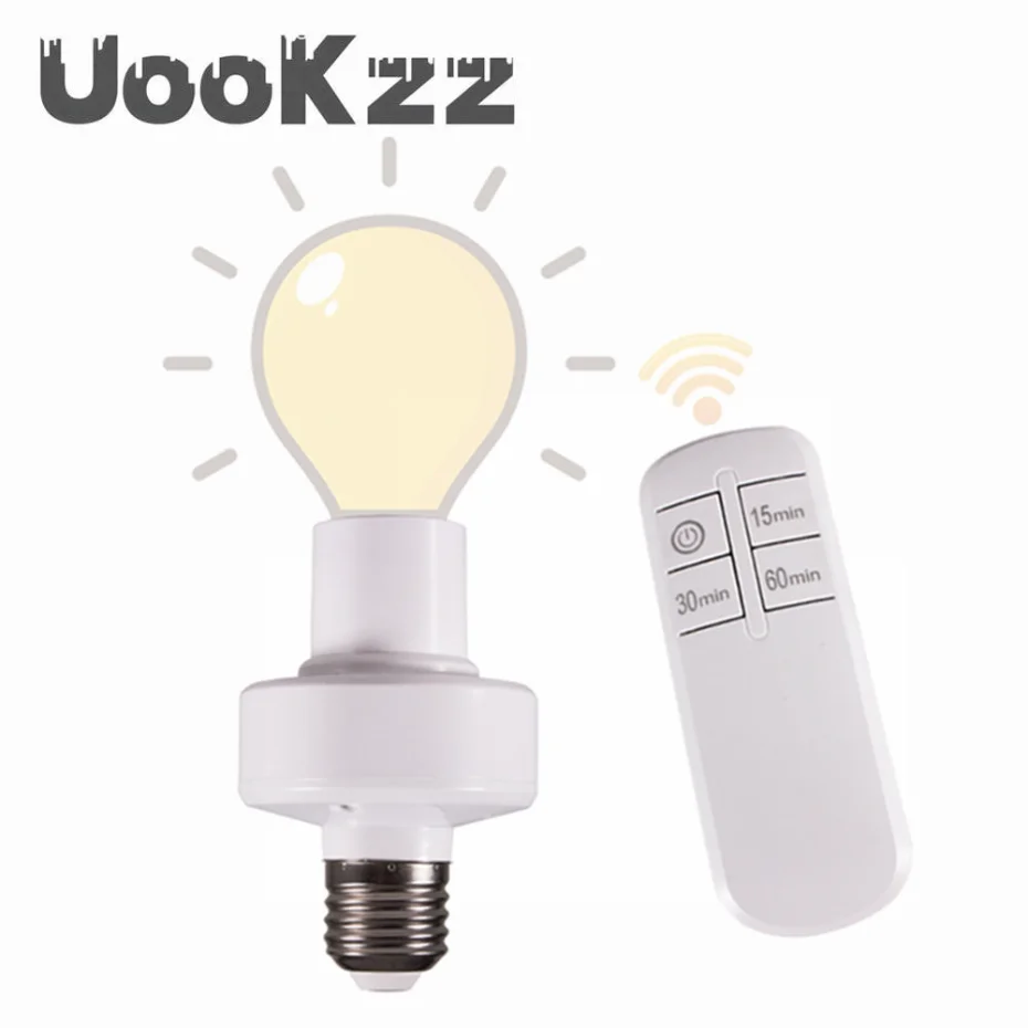 Bezdrôtové diaľkové ovládanie inteligentný prepínač E27 Držiak žiarovky 110V 220V House Multi Light Switch spínač detskej izby Spálňa časovač