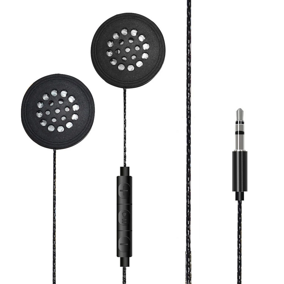 Bezdrôtové jazdecké slúchadlá HIFI Motocyklový prilba náhlavnej súpravy Anti-Interference Hudobný prehrávač Reproduktor 3,5 mm port