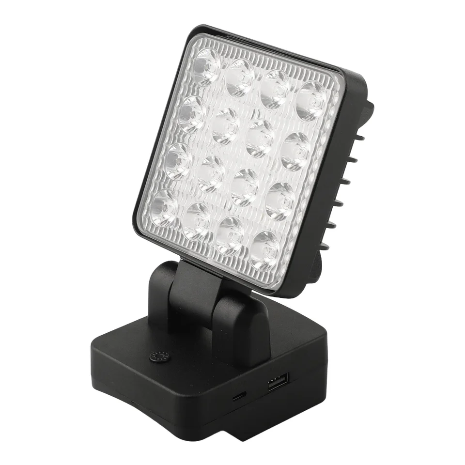 Bezdrôtové LED pracovné svetlo kompatibilné s pre parkside x20v séria 3 nastavenia jasu a rotácia 330 stupňov